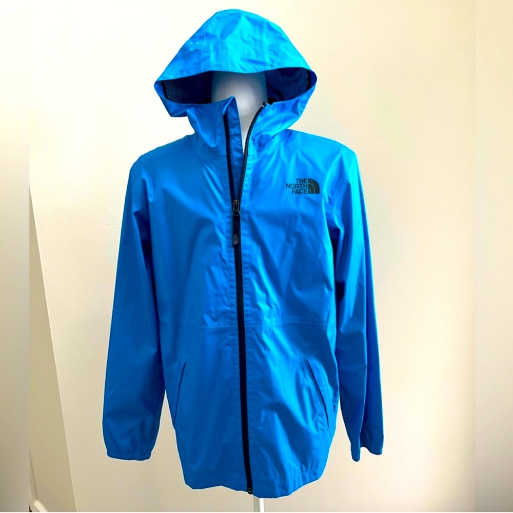 The North Face Kids Zipline Rain Jacket, Super Sonic Blue, XL (18-20)